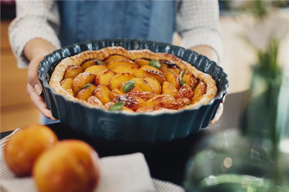 Emile Henry Tart-Börek Fırın Kabı 24,5 cm Mavi (Blue Flame) - Emile Henry, Bursa