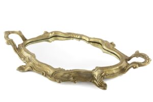 Mikasa Moor Gold Oval Aynalı Metal Dek Tepsi 71x40cm P248.809272