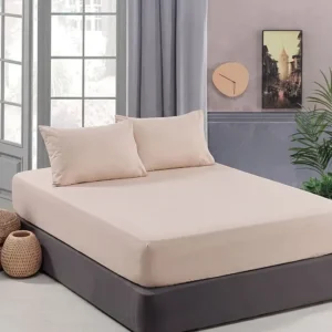 Zebra Casa Lidya Çarşaf Yastık Set Bej Ç.k